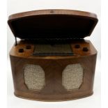 An oak cased vintage radio by McMichael, model number 135