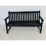 A vintage wooden garden bench - A/F