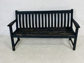 A vintage wooden garden bench - A/F
