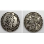 A 1672 Charles II crown (30g weight)