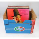 A quantity of 12" vinyl records, including Captain Beefheart, Grateful Dead, Yes, Emerson Lake and