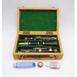 A Boosey & Hawkes of London '77' clarinet with case