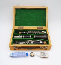 A Boosey & Hawkes of London '77' clarinet with case