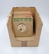 A collection of funk and soul 7" promotional/demonstration vinyl records, including Ann Byers, Billy