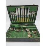 A silver plated part canteen of various cutlery