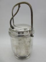 An Italian Macabo mid century silver plated ice bucket designed by Aldo Tura