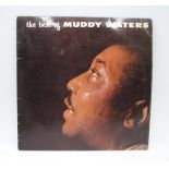 A collection of four blues vinyl records, comprising 'The Best Of Muddy Waters' [NPL.28040], Muddy