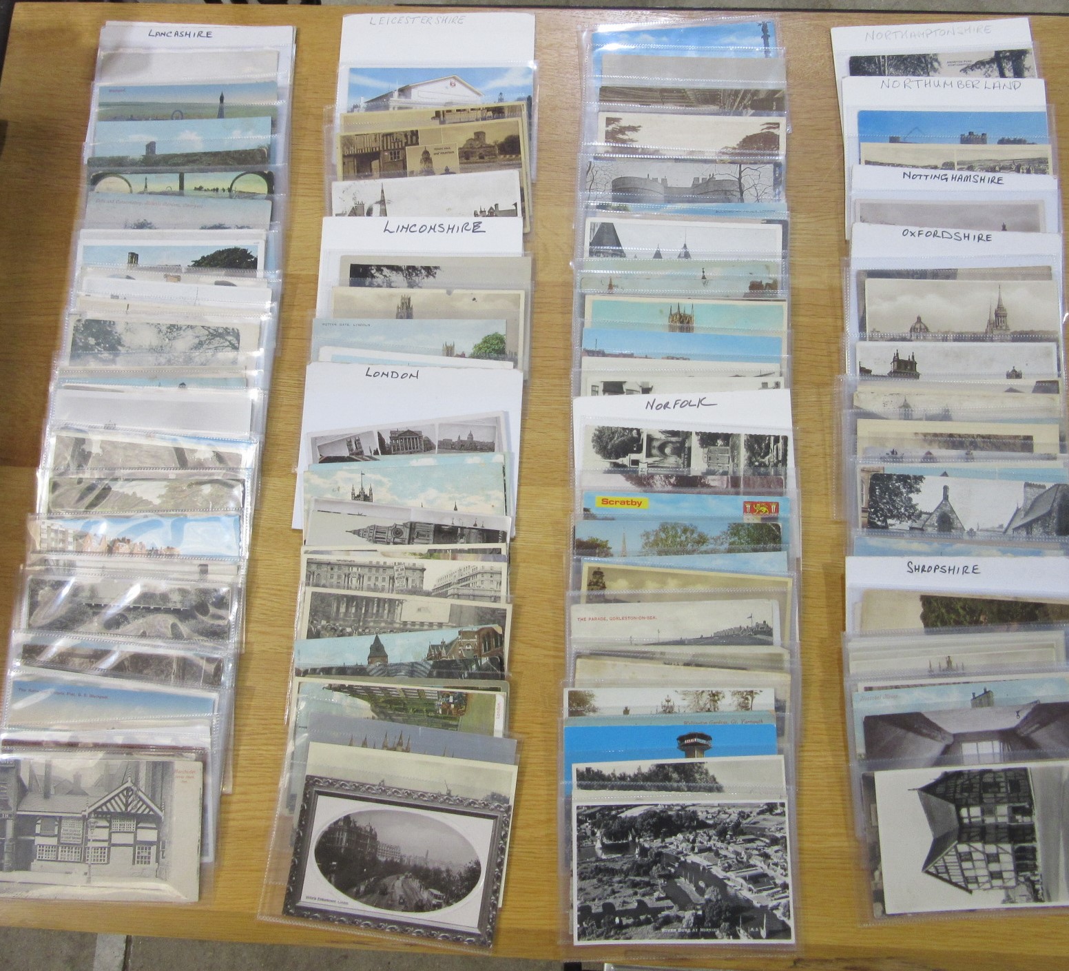A collection of vintage English postcards mostly in individual sleeves covering counties Lancashire, - Image 3 of 4