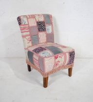 An upholstered nursing chair