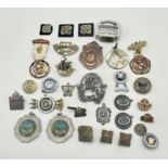 A collection of various badges, medallions etc. including Masonic, sports, military etc.