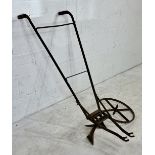 A vintage cast iron plough