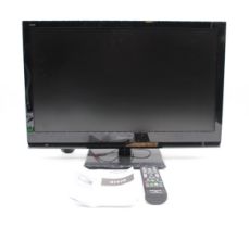A Panasonic TX-L24X5B 24" TV, with remote and instructions