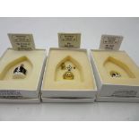 Three boxed "Miniature Crown Jewel Collection"- The crown of Queen Elizabeth (the Queen Mother), the