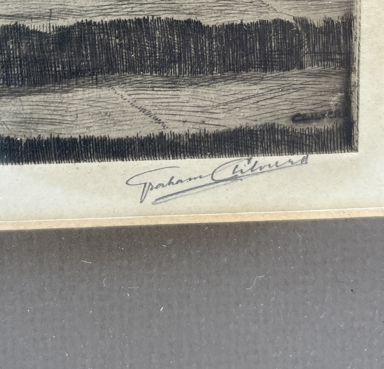 A collection of four architectural etchings and photographs, signatures include Graham Clilverd, - Image 3 of 9
