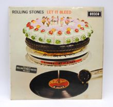 The Rolling Stones - 'Let It Bleed' [SKL 5025] stereo 12" vinyl record album, with blue unboxed