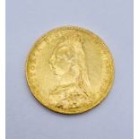 An 1891 Victorian sovereign, Melbourne mint, dated 1891