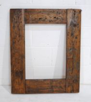 A rustic pine picture frame - 74cm x 89cm