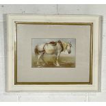 A framed print of a heavy horse by Henry Brittan Willis