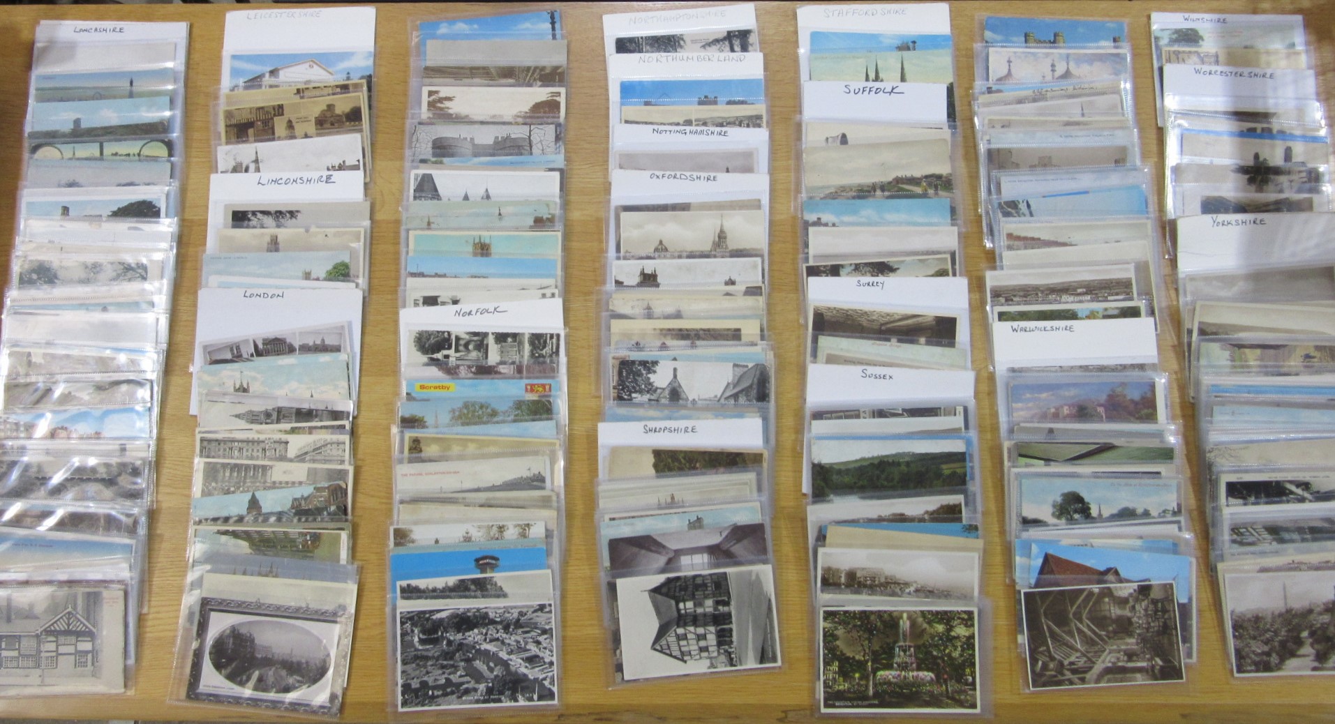 A collection of vintage English postcards mostly in individual sleeves covering counties Lancashire, - Image 2 of 4