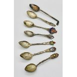 Seven silver coffee spoons