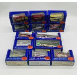 A collection of twelve boxed Gilbow De Luxe Series die-cast coaches and buses including a Hebble AEC