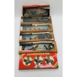 A collection of four boxed Britains "Eyes Right" Regimental scale models (some with extra figurines,