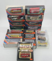 A collection of nineteen Gilbow Exclusive First Editions die-cast buses and coaches including