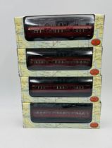 Four boxed Gilbow Exclusive First Editions 1938 London Underground Bakerloo Line die-cast tube