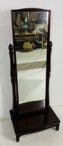 A vintage Stag cheval mirror