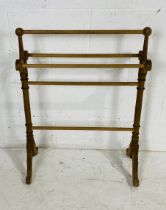 An Edwardian towel rail