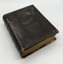 A Victorian leather bound family bible