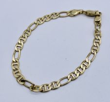 A 14ct gold bracelet, weight 4.6g