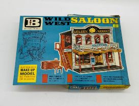 A vintage boxed Britains Wild West Building Series "Saloon" make-up model (4726)
