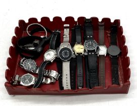 A collection of watches including Casio, Seiko, Citizen, Geneva etc