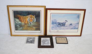 A quantity of framed pictures and prints, including two signed limited edition prints by Mark