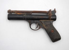 A vintage Webley Premier .22 air pistol