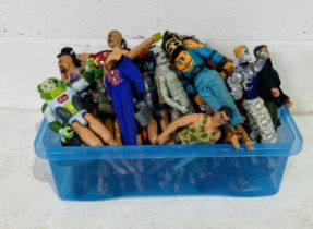 A large collection of modern Action Man figurines and associated characters (approx. 41 in total)