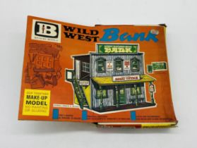 A vintage boxed Britains Wild West Building Series "National Bank" make-up model (4724)