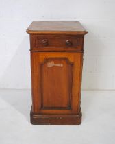A Victorian mahogany cabinet, with single drawer above - length 51.5cm, depth 62cm, height 91cm
