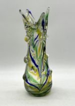 A vintage Murano art glass vase.