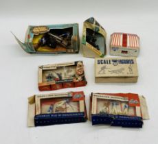 A collection of various boxed Britains figurines and sets including Guns of The Revolution (9737),