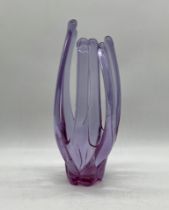 A large art glass vase, likely Murano - height 40cm