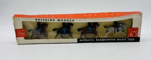 A vintage boxed Britains U.S.A. Union Cavalry authentic hand painted metal toys set (9287)