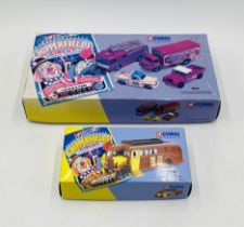 A boxed Corgi Classics Chipperfields Circus set comprising of Land Rover, Morris Minor Pick-Up,