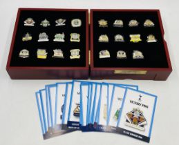 A Tottenham Hotspur Victory Pin Collection by Danbury Mint in collector's presentation box