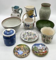 A collection of various china and pottery including Poole Pottery, Denby etc.