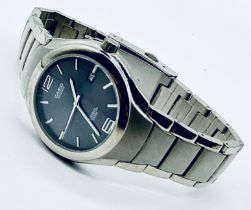A stainless steel Casio Lineage gentleman's wristwatch