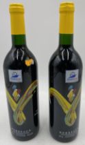 Two sealed bottles of commemorative France '98 World Cup Bordeaux, 12% volume, 750ml