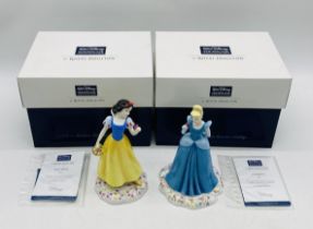 Two boxed Walt Disney Showcase Collection by Royal Doulton Disney Princesses including Snow White (