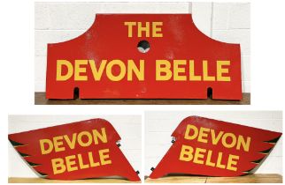 Railway interest- The 'Devon Belle' head board and side panels. The Devon Belle was a luxury express